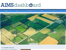 Tablet Screenshot of aimsdashboard.com